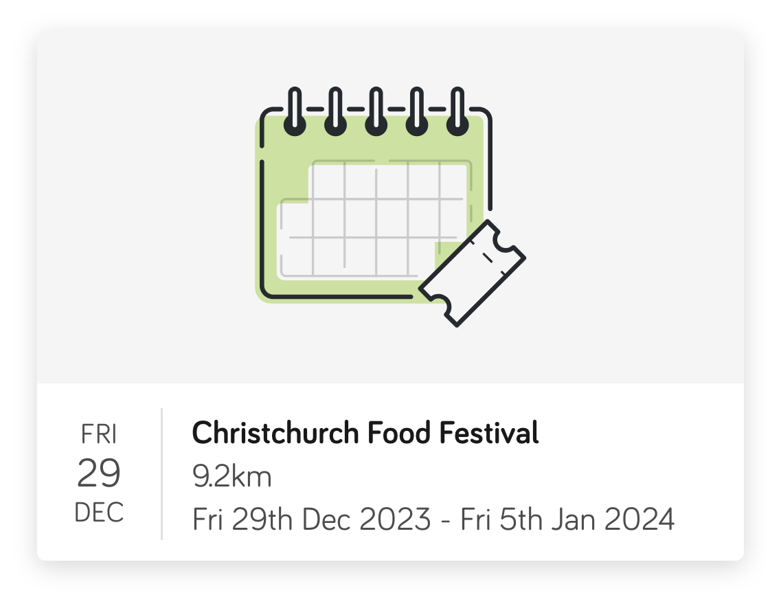 Screenshot for an event with a date that spans multiple calendar years